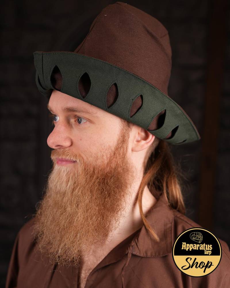 Migo Wanderhut Canvas Braun - Grün von ApparatusLarpShop