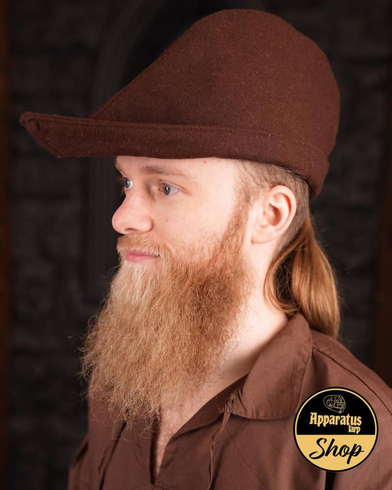 Rob Jägerhut Wolle Braun-Braun von ApparatusLarpShop