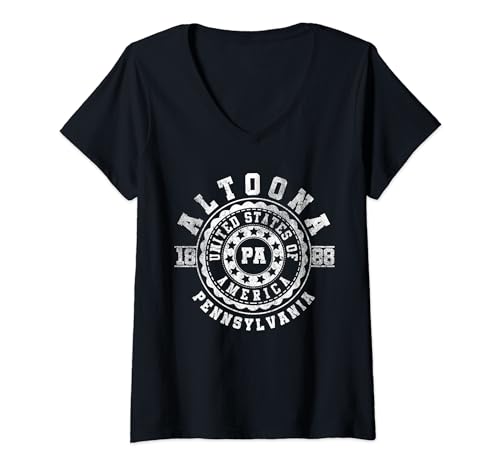 Damen Altoona PA | Pennsylvania T-Shirt mit V-Ausschnitt Damen Altoona PA | Pennsylvania T-Shirt mit V-Ausschnitt von Apparel Altoona Souvenirs - Pennsylvania