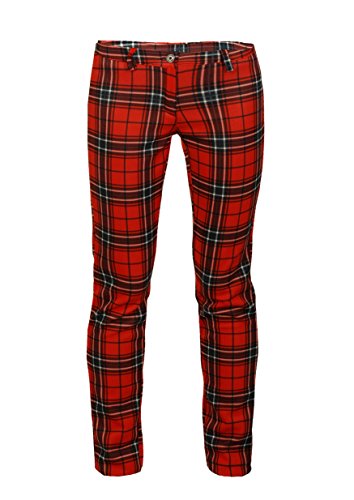 Apparel - Outlet AO Hose Karomuster schwarz rot Gr. XS von Apparel - Outlet