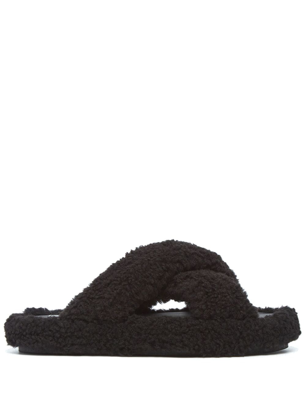 Apparis Biba Luxe Teddie Slipper aus Faux Shearling - Schwarz von Apparis