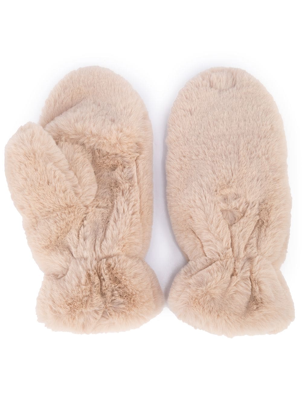 Apparis Fäustlinge aus Faux Fur - Nude von Apparis