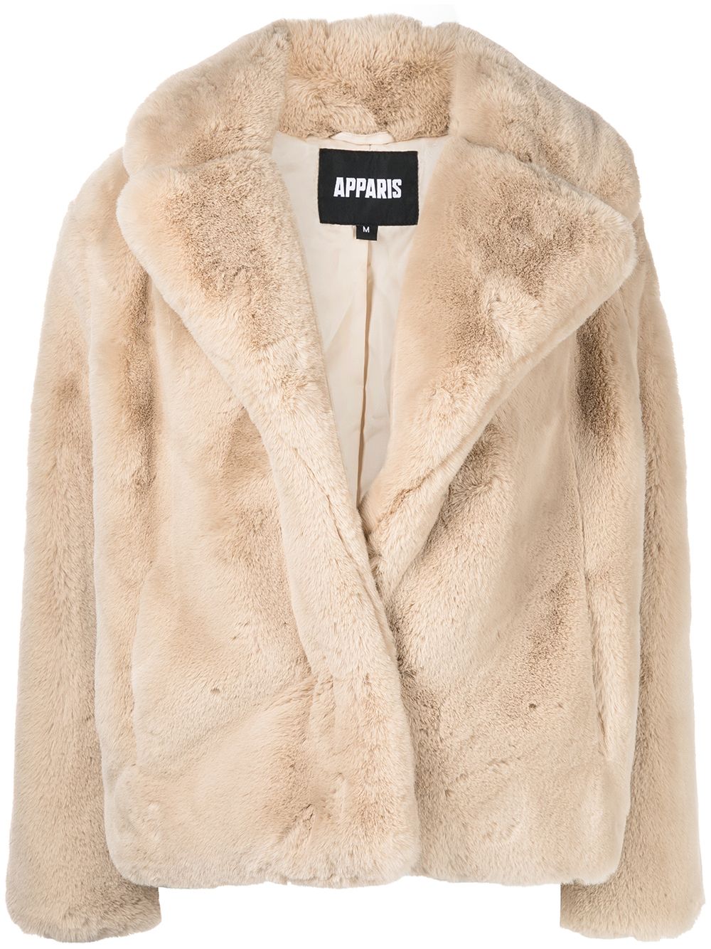 Apparis Oversized-Mantel aus Faux Fur - Nude von Apparis