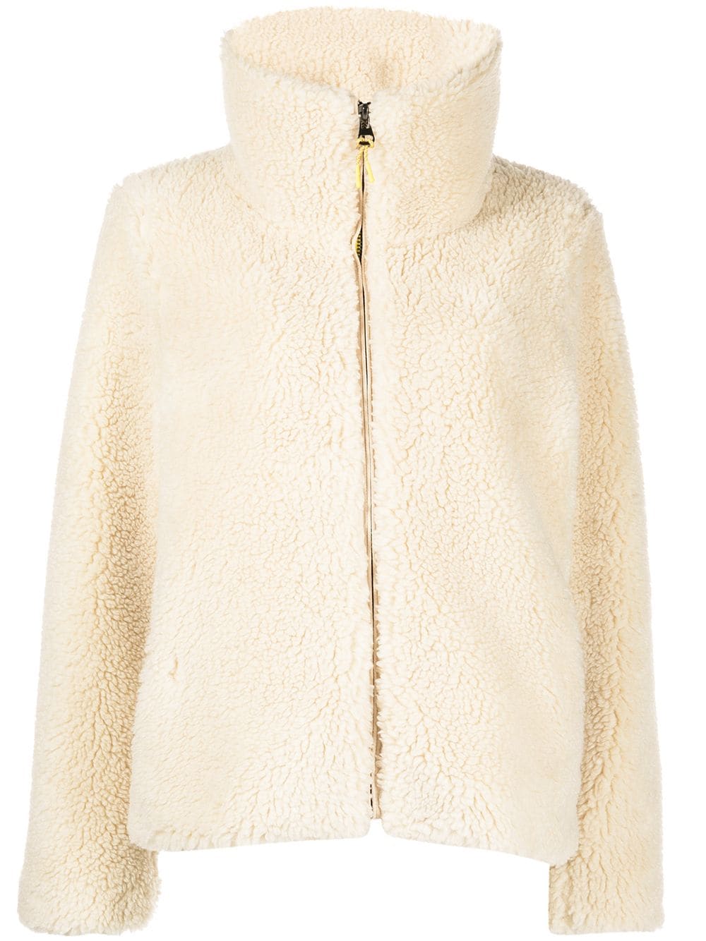 Apparis Shearling-Mantel mit Stehkragen - Nude von Apparis