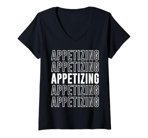 Damen Appetitlich T-Shirt mit V-Ausschnitt Damen Appetitlich T-Shirt mit V-Ausschnitt von Appetizing Apparel