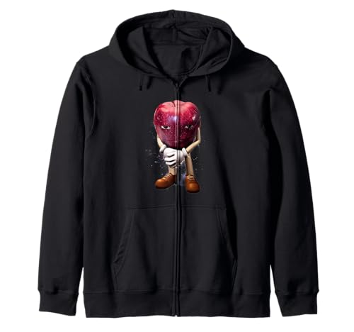Apple Meme Brain Red Rizzler Alpha Male Kapuzenjacke von Apple Meme brainrot Tee