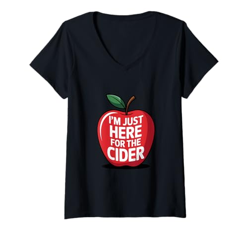 Damen Orchard Apfelpflücken-Outfit für Apfelwein T-Shirt mit V-Ausschnitt Damen Orchard Apfelpflücken-Outfit für Apfelwein T-Shirt mit V-Ausschnitt von Apple Season Designs