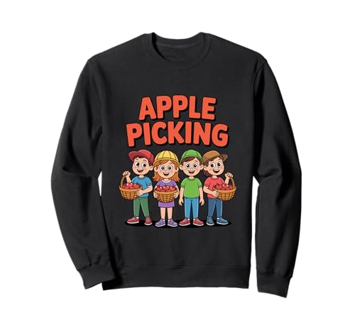 Orchard Apple Picking Outfit für Apple Picking Day Kids Sweatshirt Orchard Apple Picking Outfit für Apple Picking Day Kids Sweatshirt von Apple Season Designs