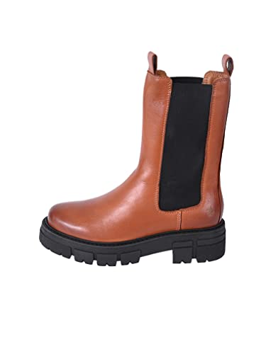 Apple of Eden® Chelsea Boot Damen CHER | Hohe Chelsea Boot Stiefelette aus Leder für Damen aus 100% Leder von Apple of Eden