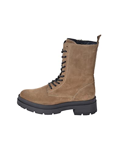 Apple of Eden® Stiefelette Damen Nicole | Hohe Schnürboot Stiefelette aus Leder für Damen aus 100% Leder von Apple of Eden