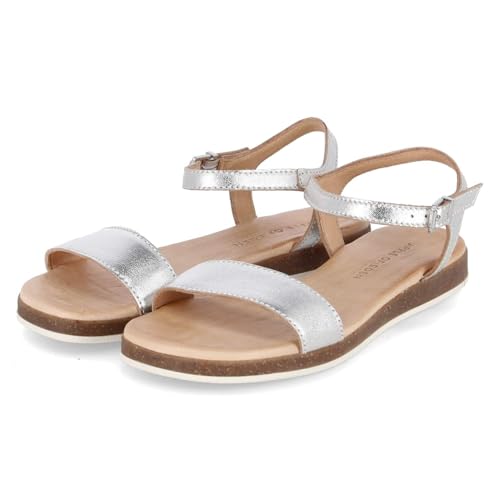 Apple of Eden Damen Sandalette in Silber/Platin - Gr. 40 von Apple of Eden