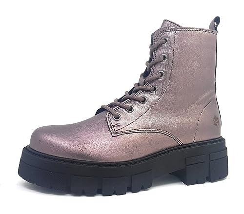 Apple of Eden Damen Schnürstiefel in Metallic, Größe 38 von Apple of Eden