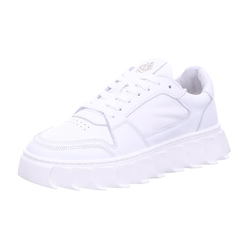 Apple of Eden Damenschuhe Schnürschuhe Sportive Sneaker Low Weiß Freizeit, Schuhgröße:41 EU von Apple of Eden