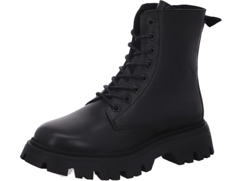 Apple of Eden Damen Stiefeletten/Combat Boots ROMA 1 schwarz Glattleder, Größe:40, Farbauswahl:schwarz von Apple of Eden