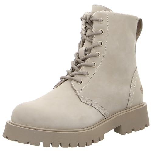 Apple of Eden GENEVE 28 Schnürstiefel Rauleder Damen in beige - Gr. 42 von Apple of Eden