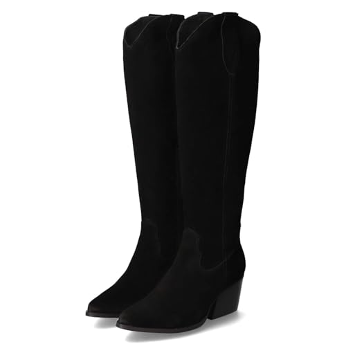 Apple of Eden PERCIA 1.1 Westernstiefel Rauleder Damen in schwarz - Gr. 41 von Apple of Eden