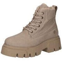 Apple of Eden Schnür Boots Damen beige von Apple of Eden