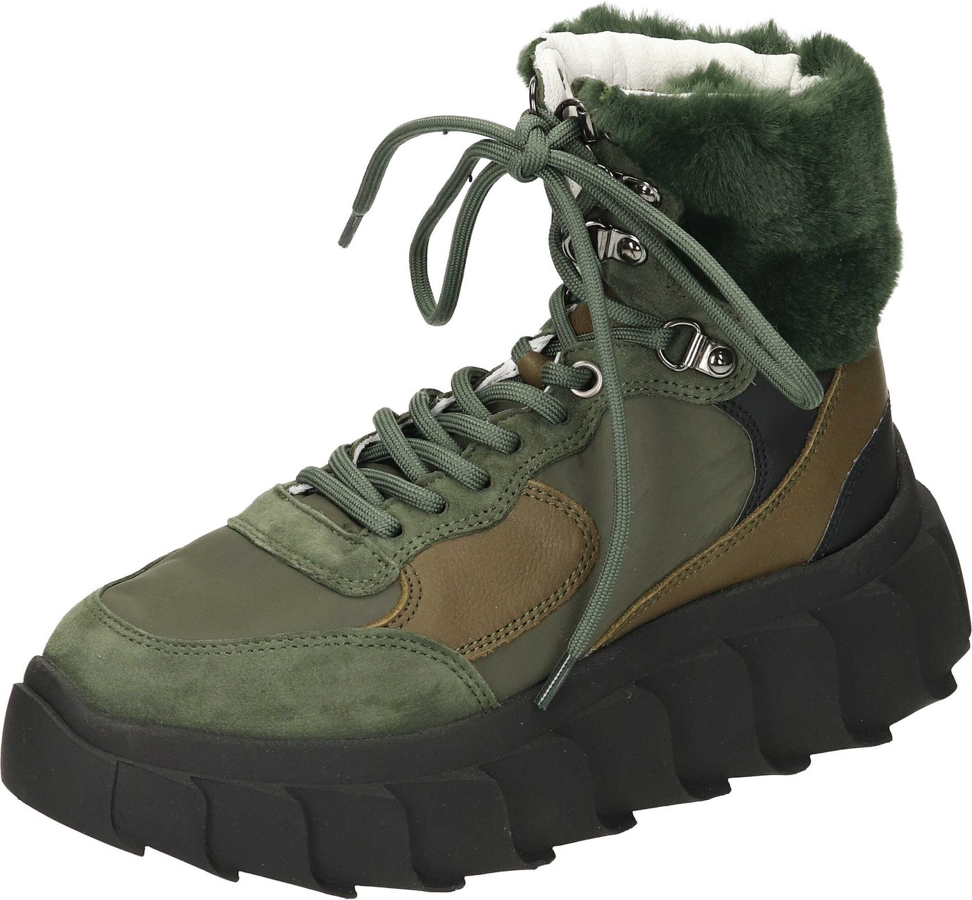 Apple of Eden Snow Boots Schnürstiefelette aus echtem Leder von Apple of Eden
