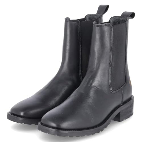 Apple of Eden VASTI 1 Schlupfstiefel Glattleder Damen in schwarz - Gr. 38 von Apple of Eden