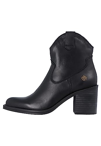 Apple of Eden Velvet Smooth Damen Stiefel in Schwarz, Größe 37 von Apple of Eden