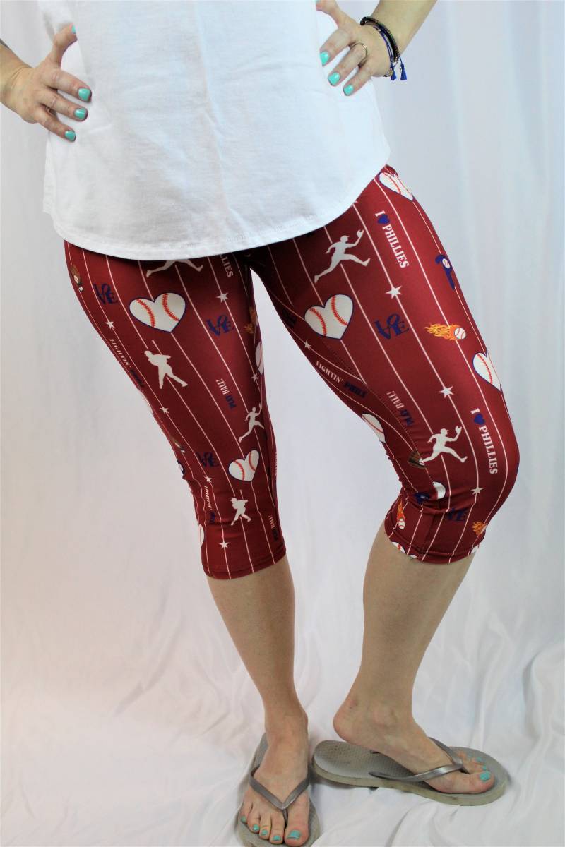 Phillies Inspirierte Rote Damen Capris Phillies Inspirierte Rote Damen Capris von AppleGirlBoutique