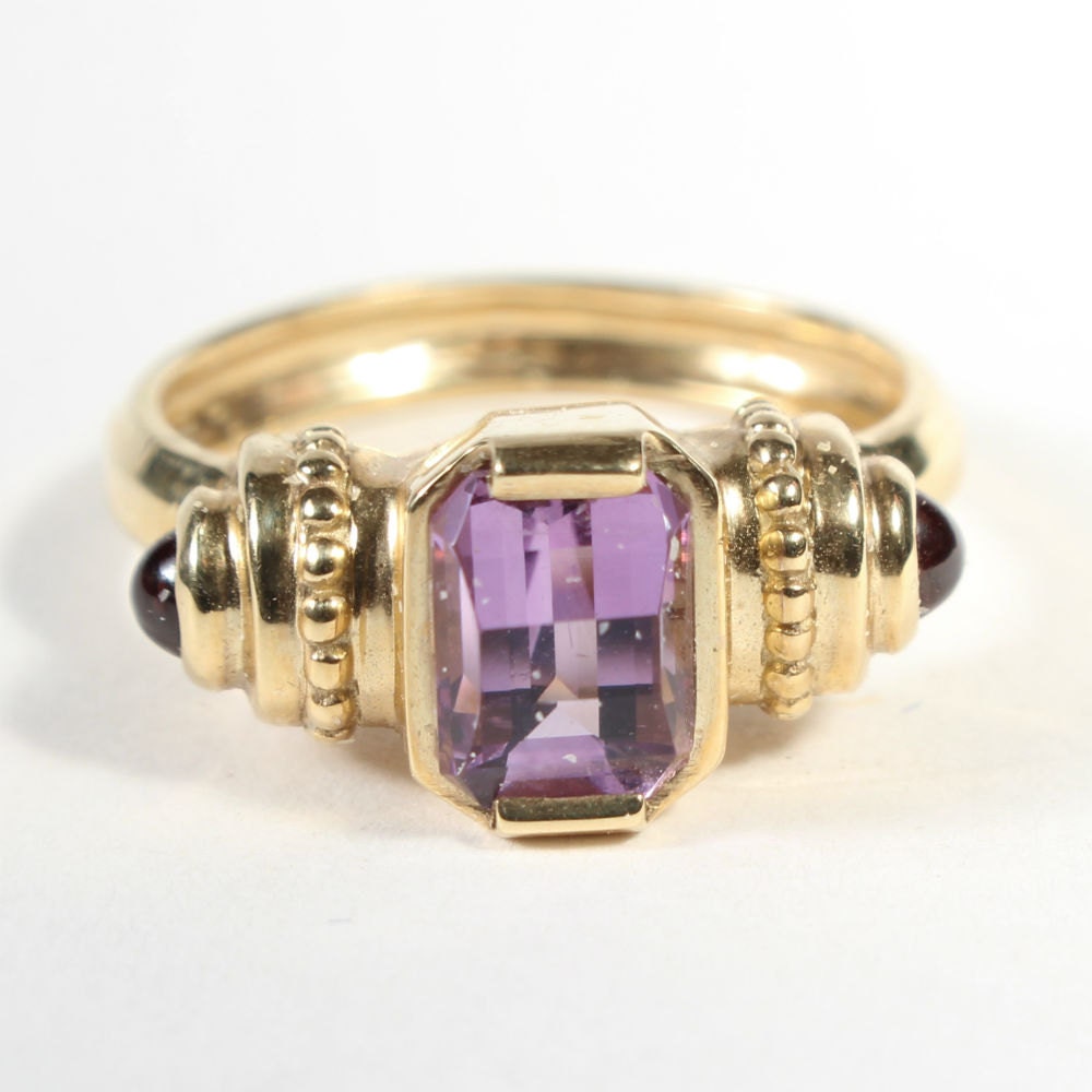 Amethyst Granat 14K Gold Ring Januar Februar Birthstone Geschenk Für Sie Größe 5.5Us Amethyst Granat 14K Gold Ring Januar Februar Birthstone Geschenk Für Sie Größe 5.5Us von Appleloosa