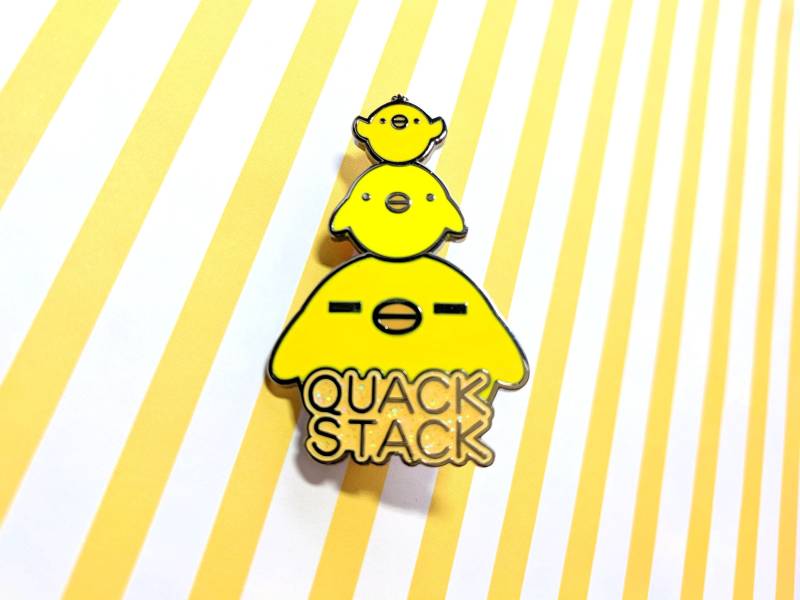 Quackstack Emaille Pin von Appleminte