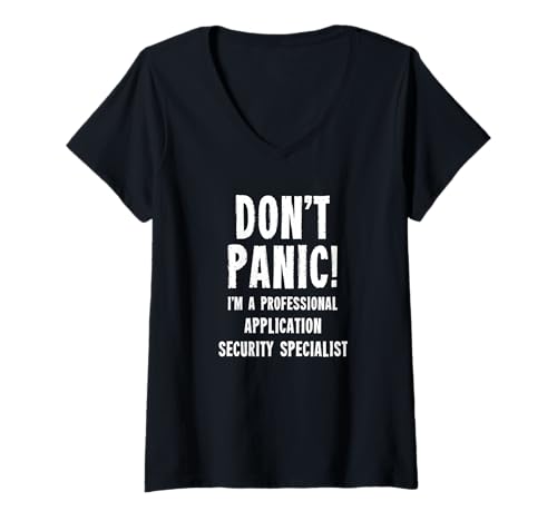Damen Spezialist für Anwendungssicherheit T-Shirt mit V-Ausschnitt Damen Spezialist für Anwendungssicherheit T-Shirt mit V-Ausschnitt von Application Development Team T-Shirts & Gifts