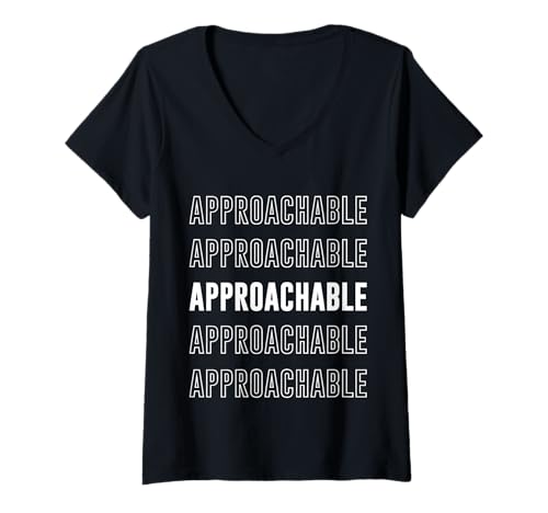Damen Anfahrbar T-Shirt mit V-Ausschnitt Damen Anfahrbar T-Shirt mit V-Ausschnitt von Approachable Apparel