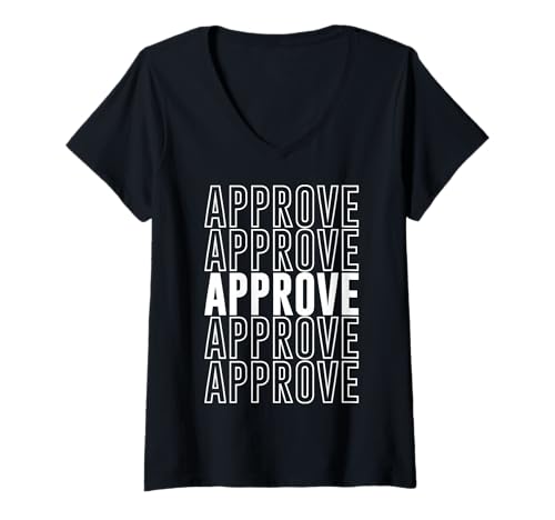 Damen Genehmigen T-Shirt mit V-Ausschnitt Damen Genehmigen T-Shirt mit V-Ausschnitt von Approve Apparel