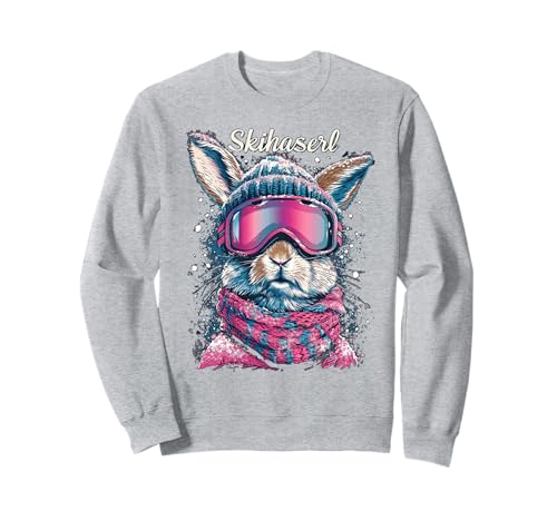 Skihaserl Apres Ski Haserl Skifahrer Winter Damen Sweatshirt von Apres-Ski Designs für Skihäschen und Hüttngaudi