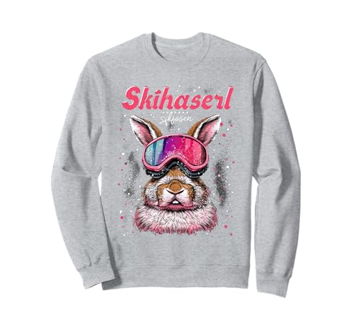 Skihaserl Apres Ski Haserl Skifahrer Winter Damen Sweatshirt von Apres-Ski Designs für Skihäschen und Hüttngaudi