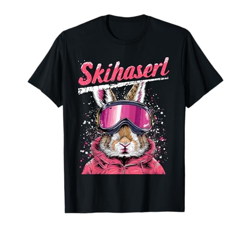 Skihaserl Apres Ski Haserl Skifahrer Winter Damen T-Shirt von Apres-Ski Designs für Skihäschen und Hüttngaudi