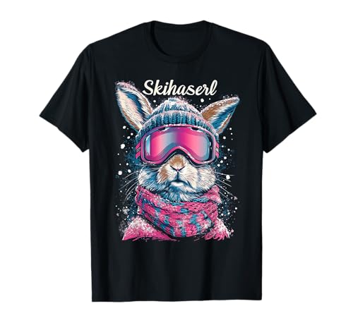 Skihaserl Apres Ski Haserl Skifahrer Winter Damen T-Shirt von Apres-Ski Designs für Skihäschen und Hüttngaudi