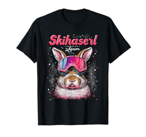 Skihaserl Apres Ski Haserl Skifahrer Winter Damen T-Shirt von Apres-Ski Designs für Skihäschen und Hüttngaudi