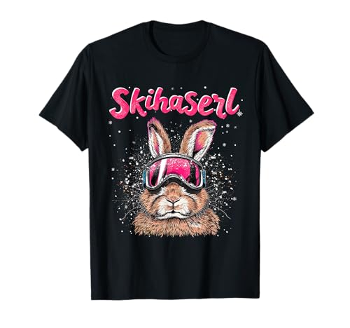 Skihaserl Apres Ski Haserl Skifahrer Winter Damen T-Shirt von Apres-Ski Designs für Skihäschen und Hüttngaudi