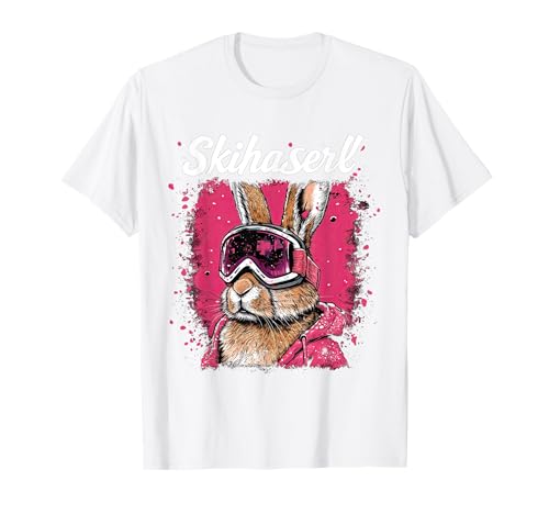 Skihaserl Apres Ski Haserl Skifahrer Winter Damen T-Shirt von Apres-Ski Designs für Skihäschen und Hüttngaudi