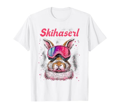 Skihaserl Apres Ski Haserl Skifahrer Winter Damen T-Shirt von Apres-Ski Designs für Skihäschen und Hüttngaudi