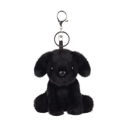 Apricot Lamb –Key-Black Labrador– Plüsch Schlüsselanhänger – Schlüsselanhänger Glücksbringer,Geschenke Freundin oder Freund,Geschenk zum Führerschein, Frauen,Mädchen von Apricot Lamb