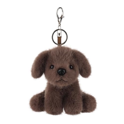 Apricot Lamb –Key-Chocolate Labrador– Plüsch Schlüsselanhänger – Schlüsselanhänger Glücksbringer,Geschenke Freundin oder Freund,Geschenk zum Führerschein, Frauen,Mädchen von Apricot Lamb