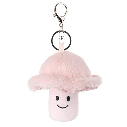 Apricot Lamb Plüsch Schlüsselanhänger Pilz 10cm(Rosa), Glücksbringer,Geschenke Freundin oder Freund,Auto schlüsselanhänger,Geschenk zum Führerschein, Frauen,Mädchen, Kinder von Apricot Lamb