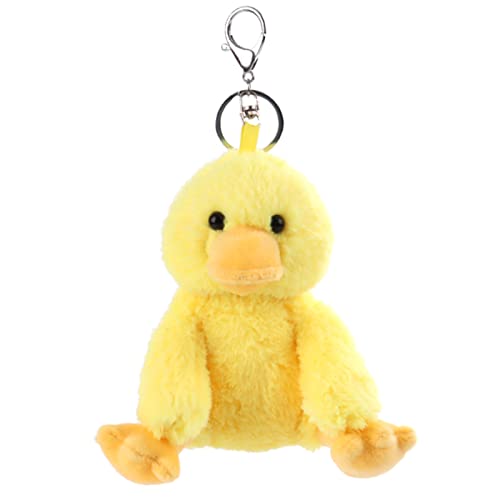 Apricot Lamb–Süßer gefüllter Ente Schlüsselanhänger 15 cm – Ente Kuscheltieranhänger mit Schlüsselring für Schlüsselband, Schlüsselbund & Schlüsselhalter–für Kinder–Schultütenanhänger(gelb) von Apricot Lamb