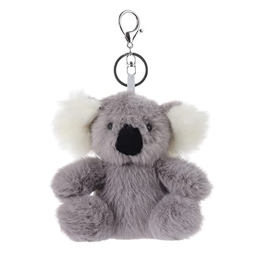 Apricot Lamb Süßer gefüllter Kleiner Koala 10cm Koala Kuscheltieranhänger mit Schlüsselring für Schlüsselband, Schlüsselbund & Schlüsselhalter–für Kinder–Schultütenanhänger(Grau) von Apricot Lamb