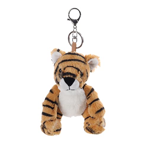 Apricot Lamb–Süßer gefüllter Tiger Schlüsselanhänger 10 cm –Tiger Kuscheltieranhänger mit Schlüsselring für Schlüsselband, Schlüsselbund & Schlüsselhalter–für Kinder–Schultütenanhänger(Orange) von Apricot Lamb