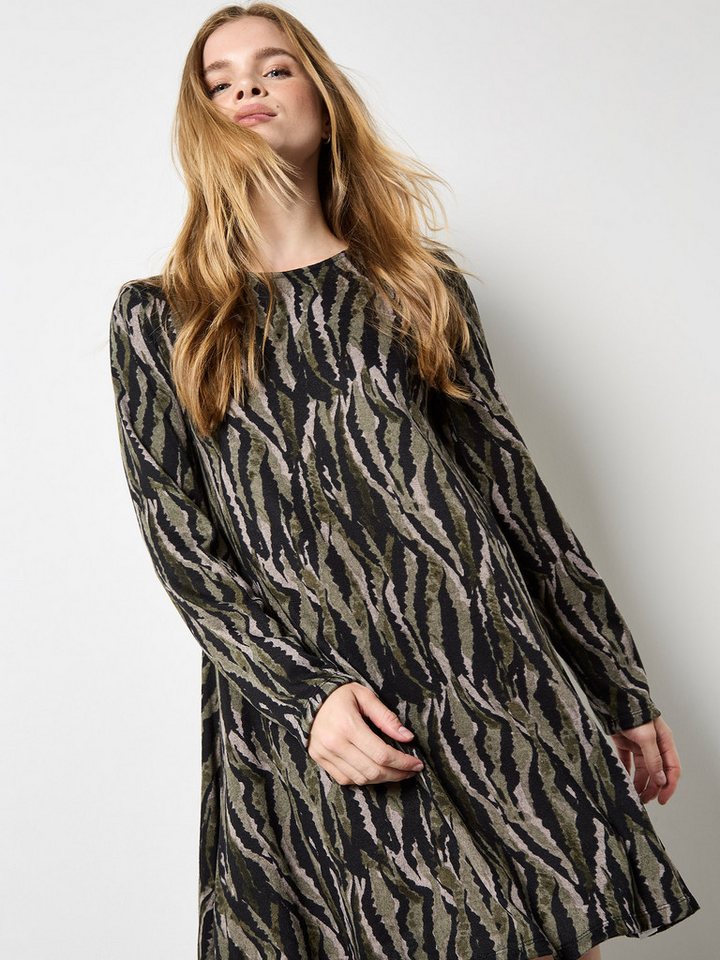 Apricot A-Linien-Kleid Minikleid mit Zebramuster Apricot A-Linien-Kleid Minikleid mit Zebramuster von Apricot