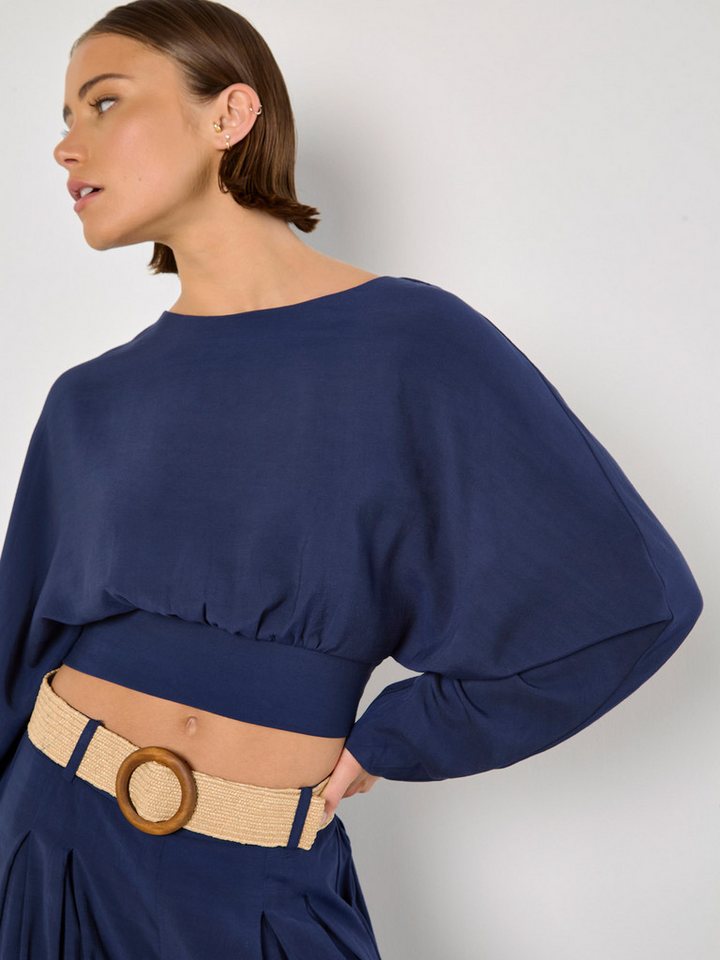 Apricot Blusentop Crop Batwing Top mit offenem Rücken von Apricot