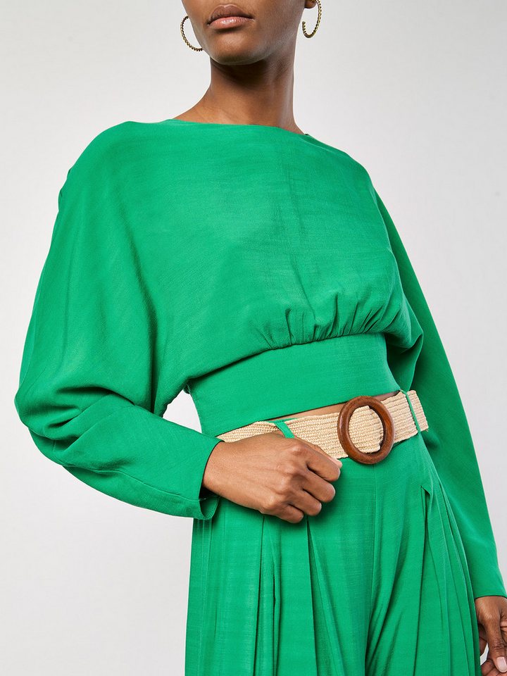 Apricot Blusentop Crop Batwing Top mit offenem Rücken von Apricot