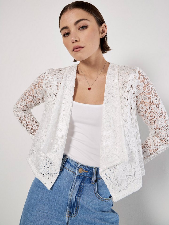 Apricot Boleroblazer Spitzen-Blazer mit Revers von Apricot