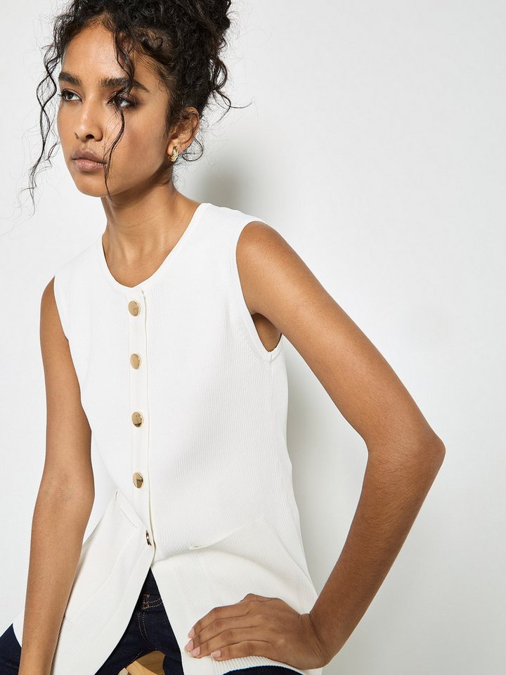 Apricot Cardigan Weste mit dekorativen Knöpfen von Apricot