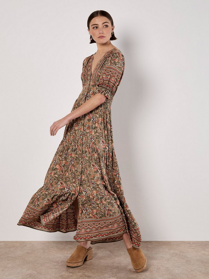 Apricot Druckkleid Sarasa Sommerkleid mit Blumenmuster von Apricot